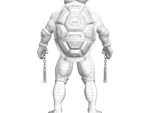 TMNT Ninja Turtles Michelangelo 3Dモデル