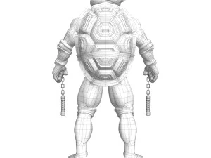 TMNT Ninja Turtles Michelangelo 3D Model