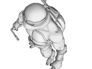 TMNT Ninja Turtles Michelangelo 3Dモデル
