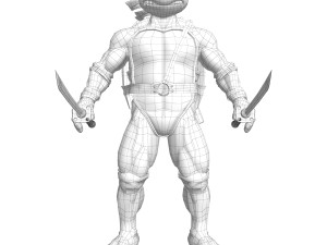 TMNT Ninja Turtles Leonardo 3D Model