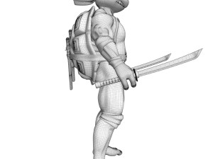 TMNT Ninja Turtles Leonardo 3D Model