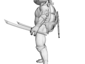 TMNT Ninja Turtles Leonardo 3D Model