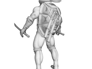 TMNT Ninja Turtles Leonardo 3D Model