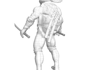 TMNT Ninja Turtles Leonardo 3D Model