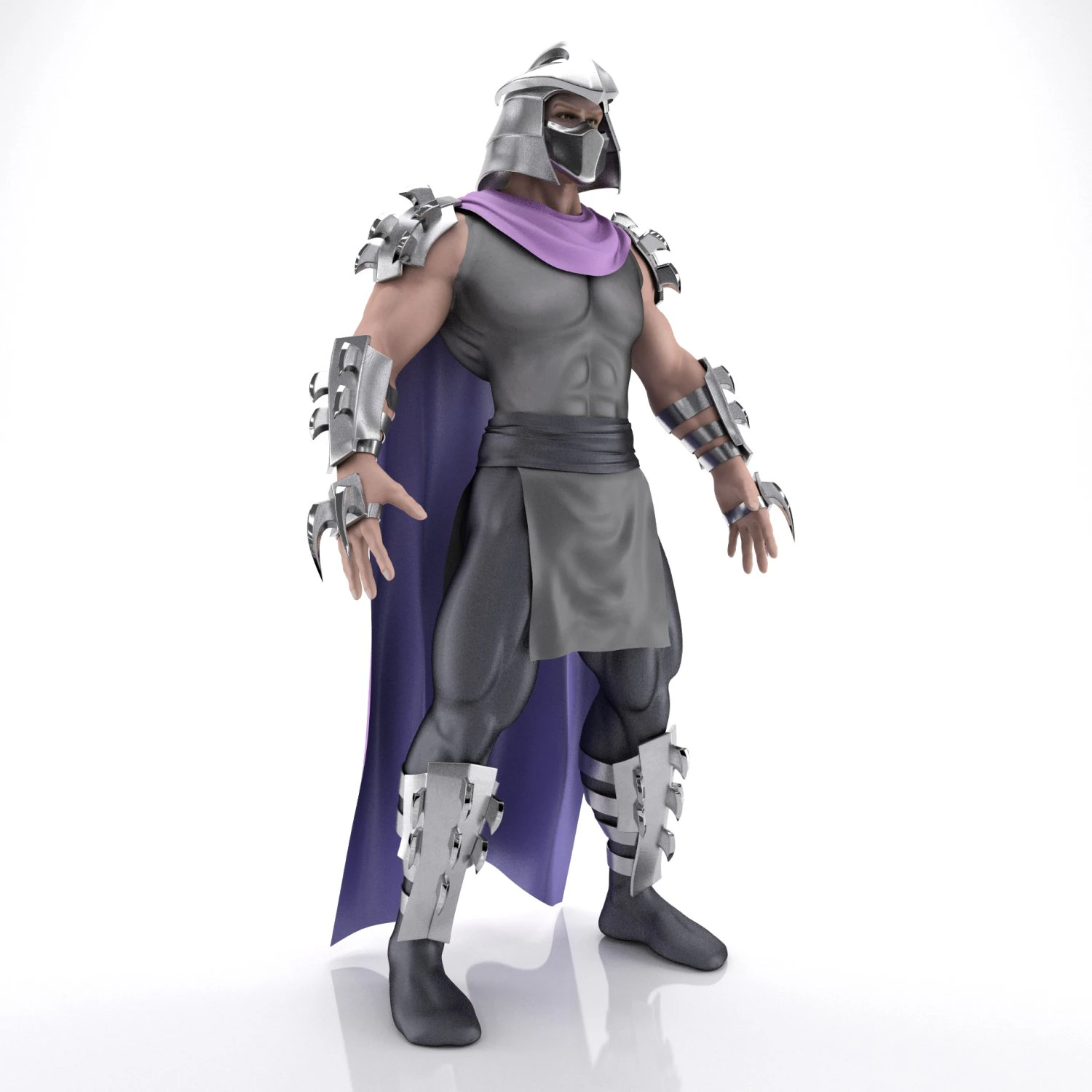 TMNT Shredder 3D Model .c4d .max .obj .3ds .fbx .stl .blend