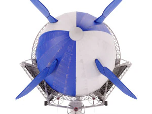 广告齐柏林飞艇 3D 模型