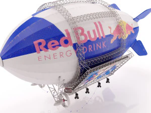 广告齐柏林飞艇 3D 模型