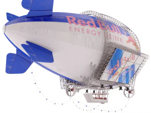 广告齐柏林飞艇 3D 模型