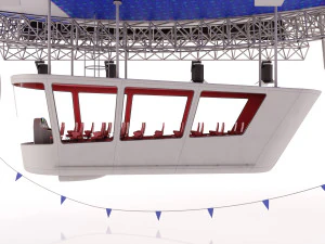 广告齐柏林飞艇 3D 模型