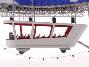 广告齐柏林飞艇 3D 模型