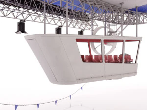 广告齐柏林飞艇 3D 模型