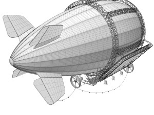 Advertising Zeppelin Model 3D