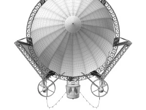 广告齐柏林飞艇 3D 模型