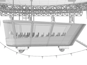 广告齐柏林飞艇 3D 模型