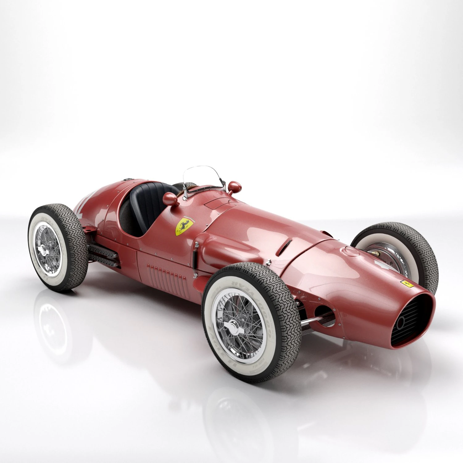 Ferrari F2 500 1952 3D Model .c4d .max .obj .3ds .fbx .stl .blend 