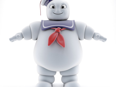 Stay Puft Marshmallow Man Ghostbusters 3Dモデル
