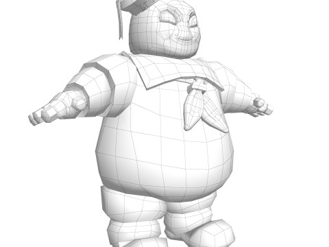 Stay Puft Marshmallow Man Ghostbusters 3Dモデル