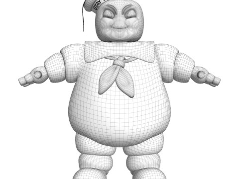 Stay Puft Marshmallow Man Ghostbusters 3Dモデル