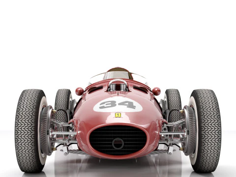 Ferrari Dino F1 1958 3D Model