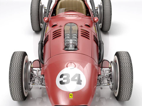 Ferrari Dino F1 1958 3D Model