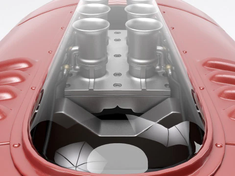 Ferrari Dino F1 1958 3D Model
