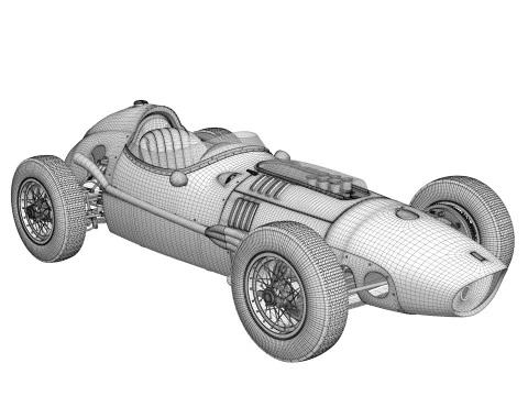 Ferrari Dino F1 1958 3D Model