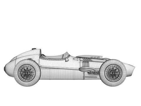 Ferrari Dino F1 1958 3D Model