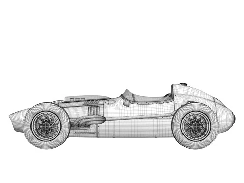Ferrari Dino F1 1958 3D Model
