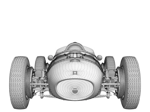 Ferrari Dino F1 1958 3D Model