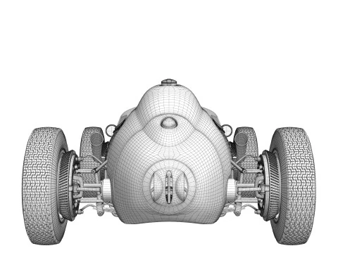 Ferrari Dino F1 1958 3D Model