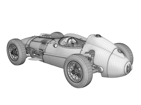 Ferrari Dino F1 1958 3D Model