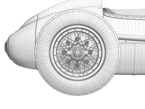 Ferrari Dino F1 1958 3D Model