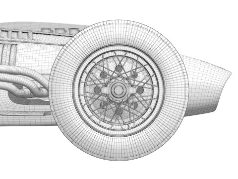 Ferrari Dino F1 1958 3D Model