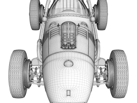 Ferrari Dino F1 1958 3D Model