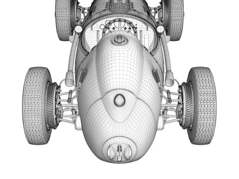 Ferrari Dino F1 1958 3D Model