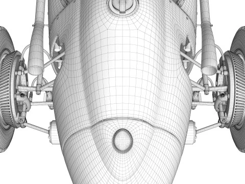 Ferrari Dino F1 1958 3D Model