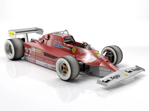 Ferrari F1 126 CK 1980 Modelo 3D