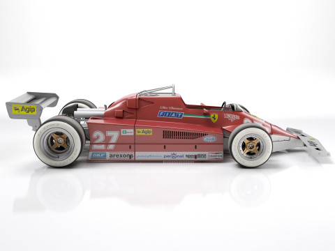 Ferrari F1 126 CK 1980 Modello 3D