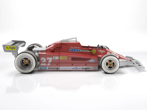 Ferrari F1 126 CK 1980 3D Model