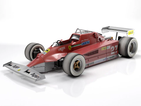 Ferrari F1 126 CK 1980 3D Model