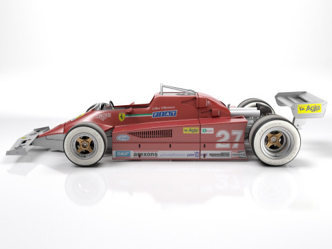 Ferrari F1 126 CK 1980 Modello 3D