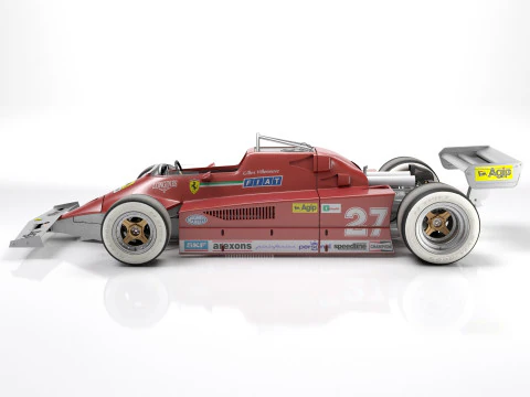 Ferrari F1 126 CK 1980 3D Model