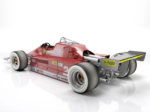 Ferrari F1 126 CK 1980 3D Model
