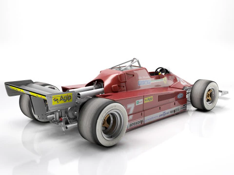 Ferrari F1 126 CK 1980 3D Model