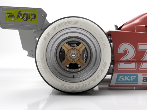 Ferrari F1 126 CK 1980 Modello 3D
