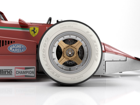 Ferrari F1 126 CK 1980 Modello 3D