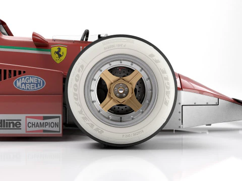 Ferrari F1 126 CK 1980 3D Model