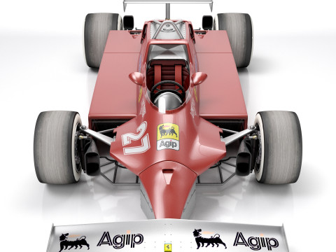 Ferrari F1 126 CK 1980 Modello 3D