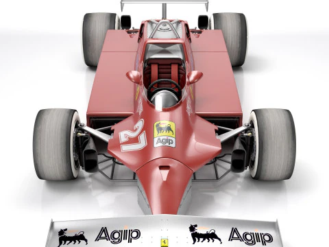 Ferrari F1 126 CK 1980 3D Model