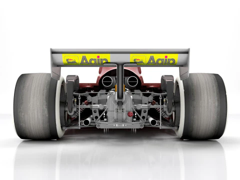 Ferrari F1 126 CK 1980 3D Model